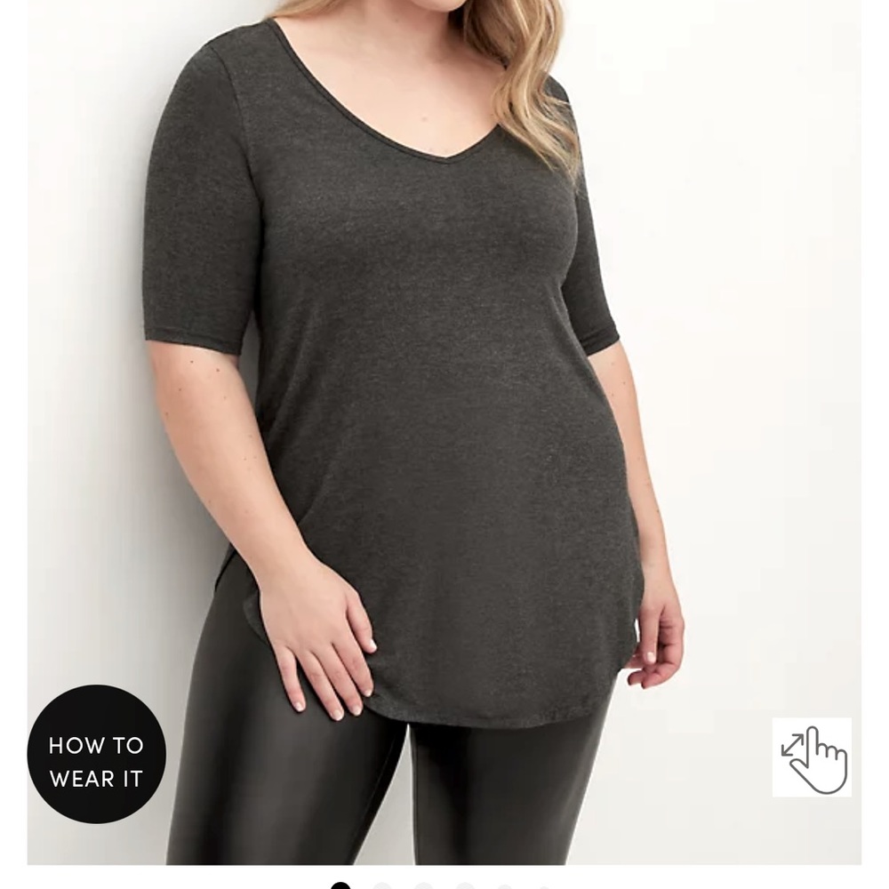 TORRID FAVORITE TUNIC - SUPER SOFT GREY